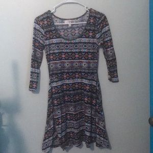 Multicolor stretch dress